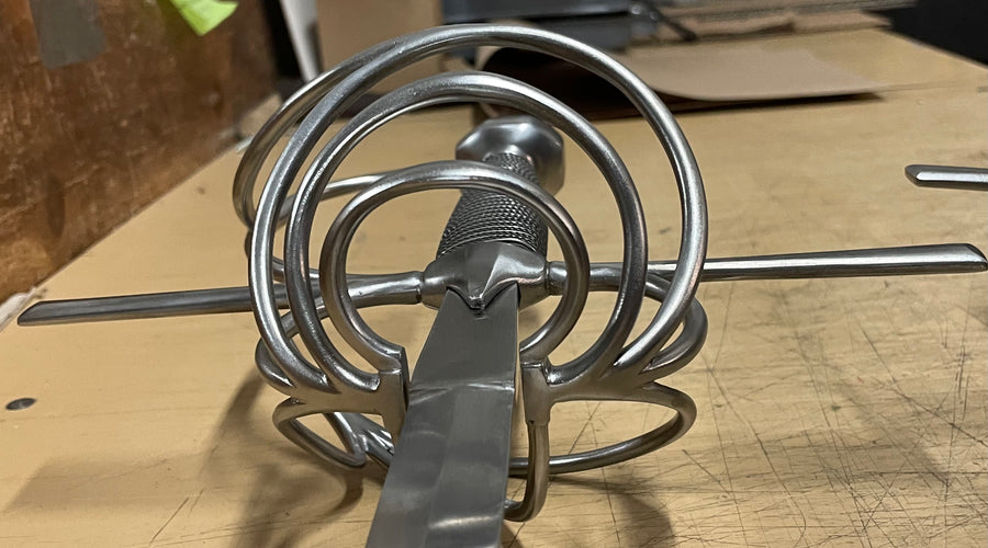 Custom training rapiers compared to originals