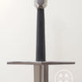 12th Century sword type XIIa blade with a fuller and hex shaped pommel and straight guard, good cutter.