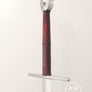 Towton 15th century longsword #249 type XVIIIc excellent cutter with wheel pommel, straight guard and dark red grip.