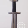 Viking Trainer 9th century sword with black grip and peened construction.
