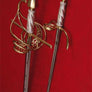 Gold and Silver Rapier and Dagger Suite