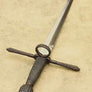 Milanese Parrying Dagger #197 matches rapier in hilt detail mounted on steel blade with rectangular ricasso.