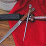 Wallace Ballock Dagger Set #199 four piece medieval knife set.
