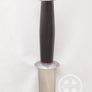 Rondel with dark brown wooden grip