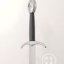 French medieval Oakeshott Type XV arming sword #188 steel hilt with black leather.