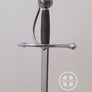 Meyer training rapier #239 blade can interact with longsword trainers.