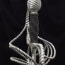 Writhen Rapier #151 the hilt done in bars of writhed form throughout and mounted on a diamond sectioned wide blade.