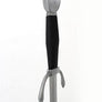 Knightly Riding Sword #036 Oakeshott Type XVIII blade with steel hilt and black grip.