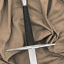 Spada da Zogho #205 steel hilt black leather grip and rectangular sectioned training blade.