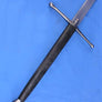 Montante Training Sword #233 black leather grip over wooden core.
