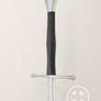 Fechterspiel longsword training feder designed from original trainers of the period 3 quarter view #203 customizable fishtail pommel.