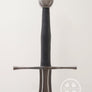 Fechterspiel longsword training feder designed from original trainers of the period front view #203 customizable wheel pommel.