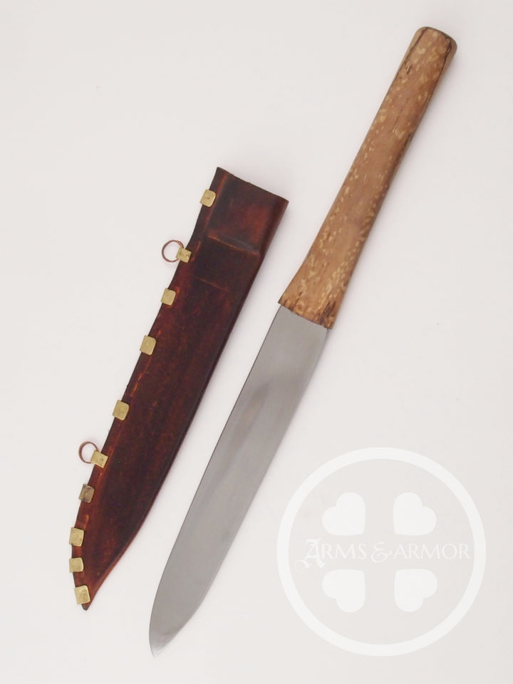 Anglo-Saxon Seax with Brown Scabbard