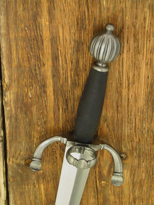 Parrying Dagger from the 16th century with ring and upturned guard.
