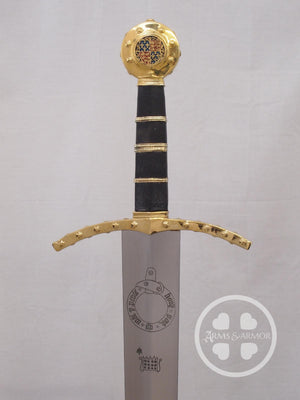 Edward III Sword - Oakeshott Type XVIIIa - Gold Plated