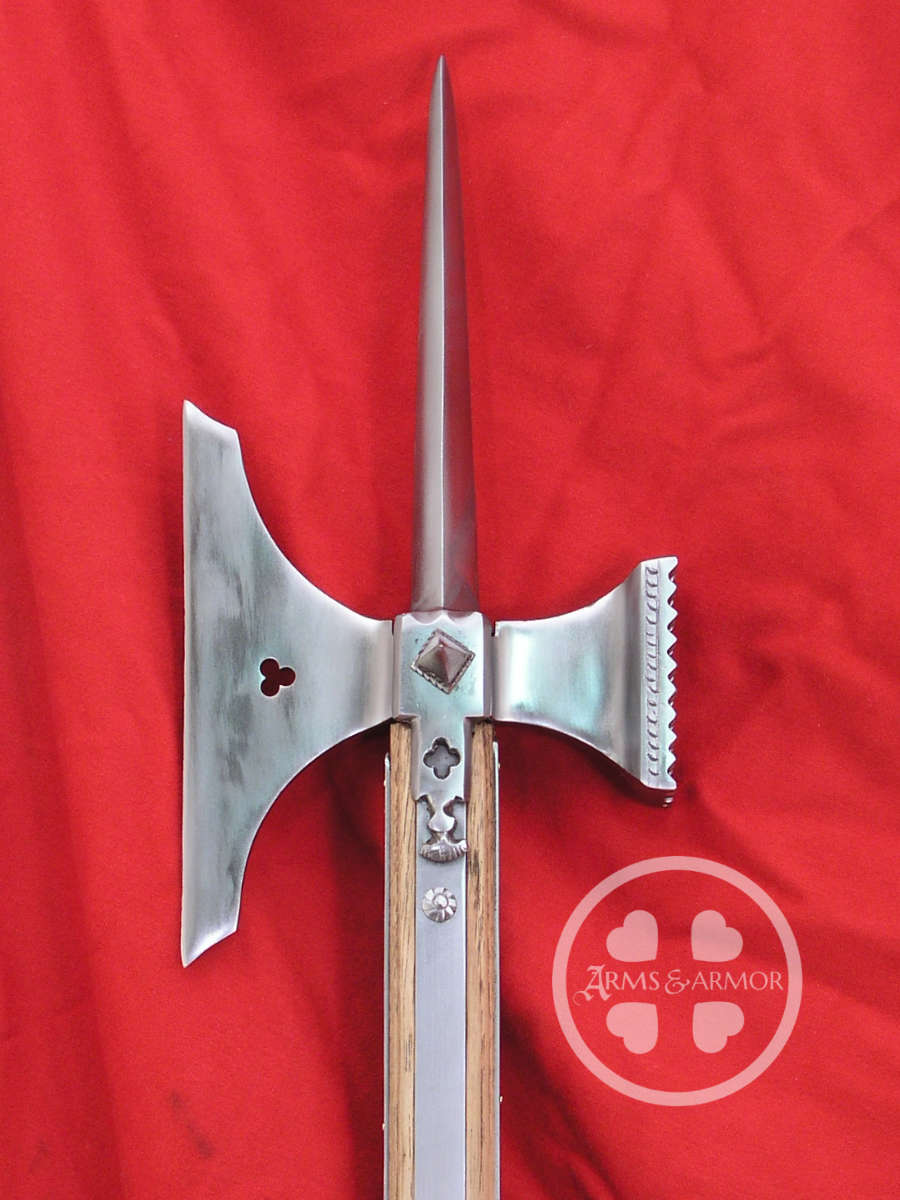 Knightly Poleaxe #010 replica of 15th century polearm in Wallace Collection, London.
