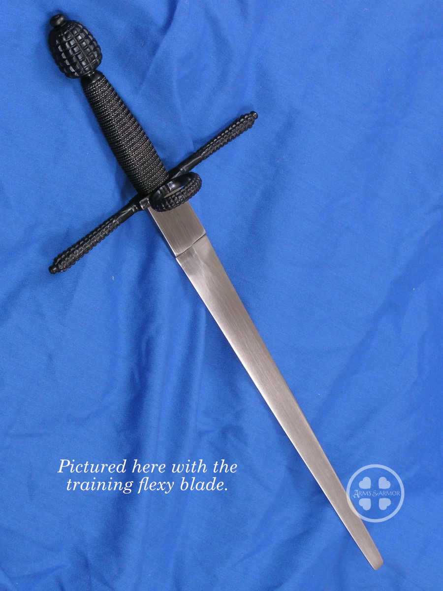 Milanese Parrying Dagger #197 matches rapier shown here with training flexy blade.