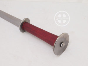 Rondel with red stained grip