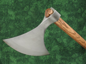 11th Century war axe with 10 plus inch cutting edge.