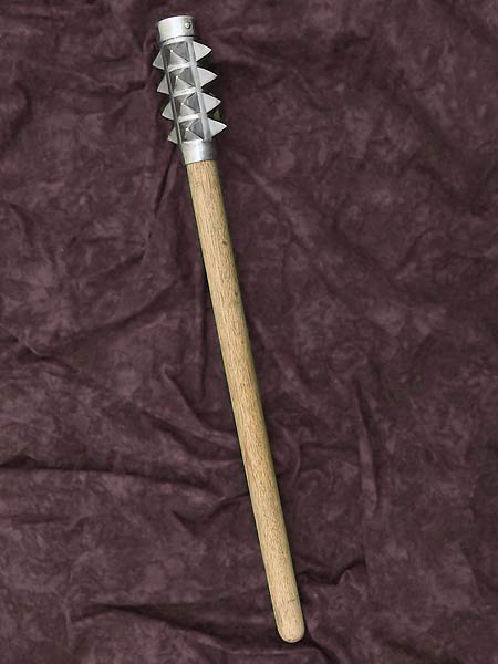 Iberian Mace #147 with spiked tool steel tubular head.