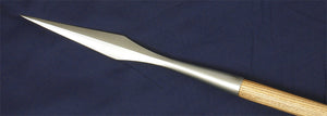 Norseman Spear #242 diamond shaped spear head mounted on ash haft.