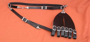 Griffin Hanger #201 rapier and side sword belt system based on Elizabethan original in the Victoria and Albert Museum.
