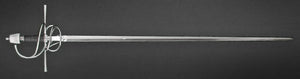 Lombardy Rapier #211 Norman Type 74 hilt in steel narrow fullered blade.