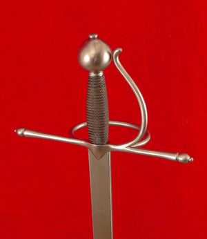 Meyer training rapier #239 steel hilt back side.