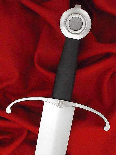 Henry V arming sword #075 black grip.