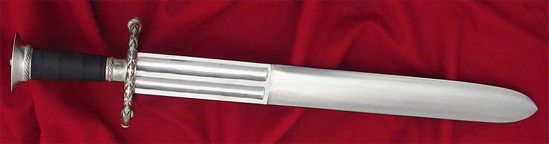 Katzbalger #149 Landsknecht style sword full length view showing fullered blade.