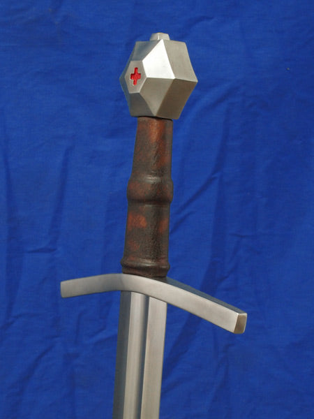 Malaspina Sword #244 15th Century with single handed grip and hexagonal pommel with cross..