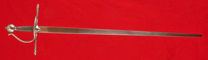 Meyer training rapier #239 full length view. A Thorough Description of the Art of Combat published in 1570 by Joachim Meyer.