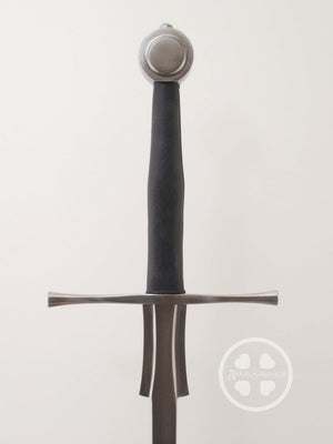 Fechterspiel longsword training feder designed from original trainers of the period front view #203 customizable wheel pommel.